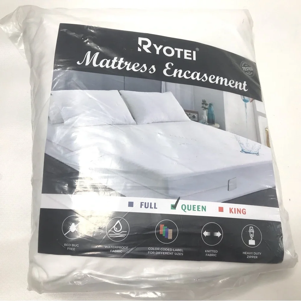New Zippered Mattress Encasement Waterproof Bed Bug Protector Cover